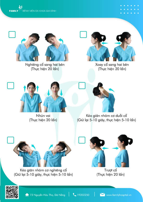 BÀI TẬP THỂ DỤC ĐƠN GIẢN CHO ĐỐT SỐNG CỔ TẠI NHÀ GIÚP CỔ LINH HOẠT VÀ GIẢM NHỨC