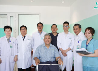 Phẫu thuật thành công gãy xương đùi phức tạp bằng đinh nội tuỷ PFNA cho bệnh nhân người nước ngoài nặng 122kg