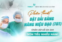 Chấm dứt nỗi ám ảnh són tiểu suốt nhiều năm nhờ phẫu thuật đặt dải băng nâng niệu đạo – TOT ít xâm lấn